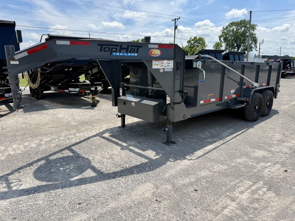 New 2026 Top Hat Trailers DX14GN-16x83 Telescopic Lift Dump Trailer