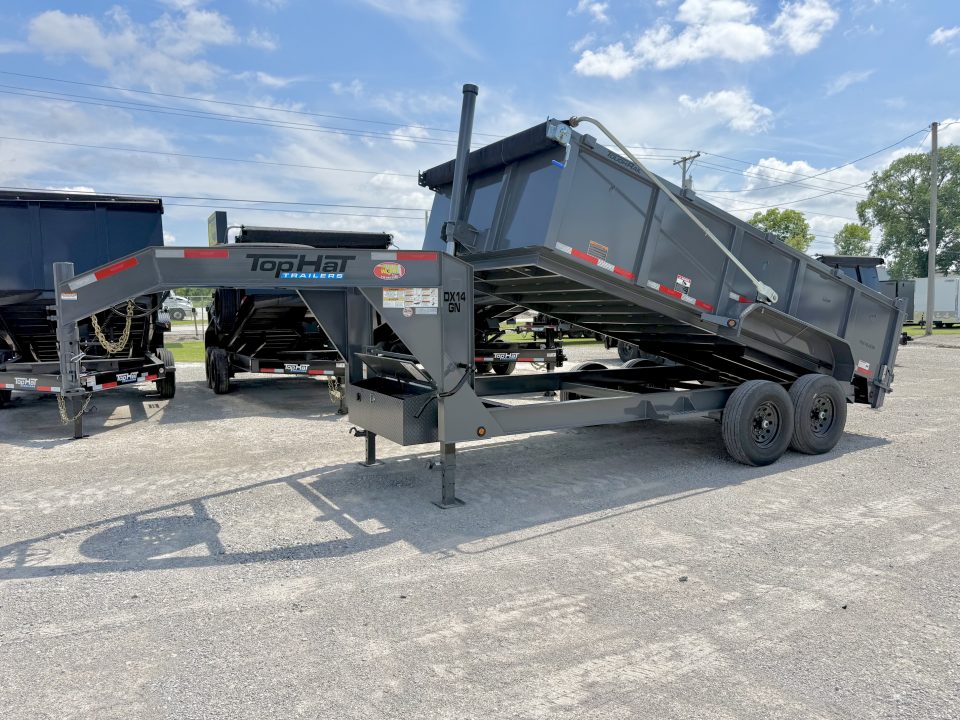 New 2026 Top Hat Trailers DX14GN-16x83 Telescopic Lift Dump Trailer