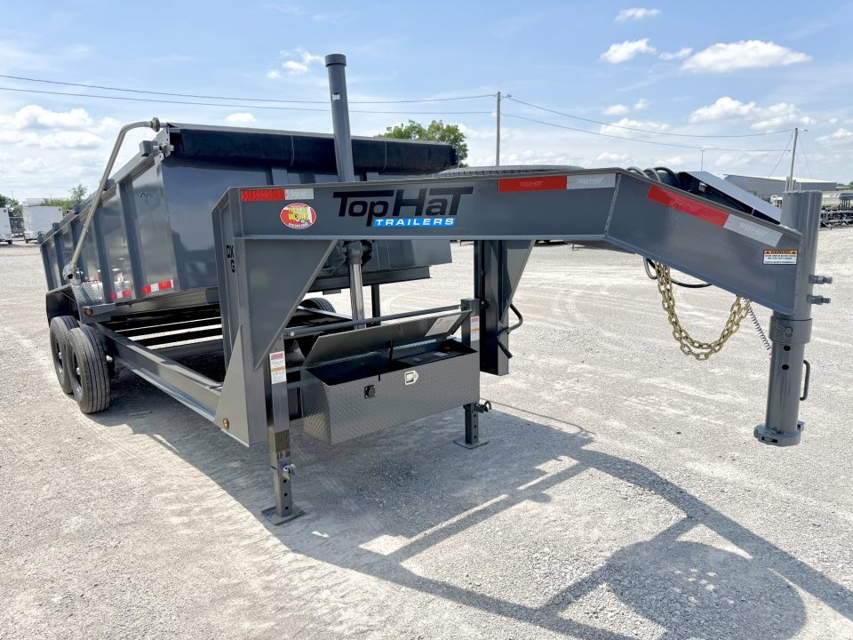 New 2026 Top Hat Trailers DX14GN-16x83 Telescopic Lift Dump Trailer