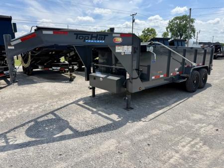 New 2026 Top Hat Trailers DX14GN-16x83 Telescopic Lift Dump Trailer