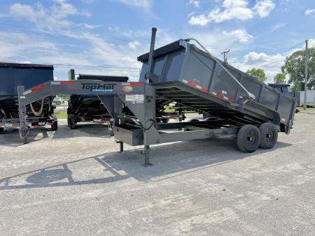 New 2026 Top Hat Trailers DX14GN-16x83 Telescopic Lift Dump Trailer