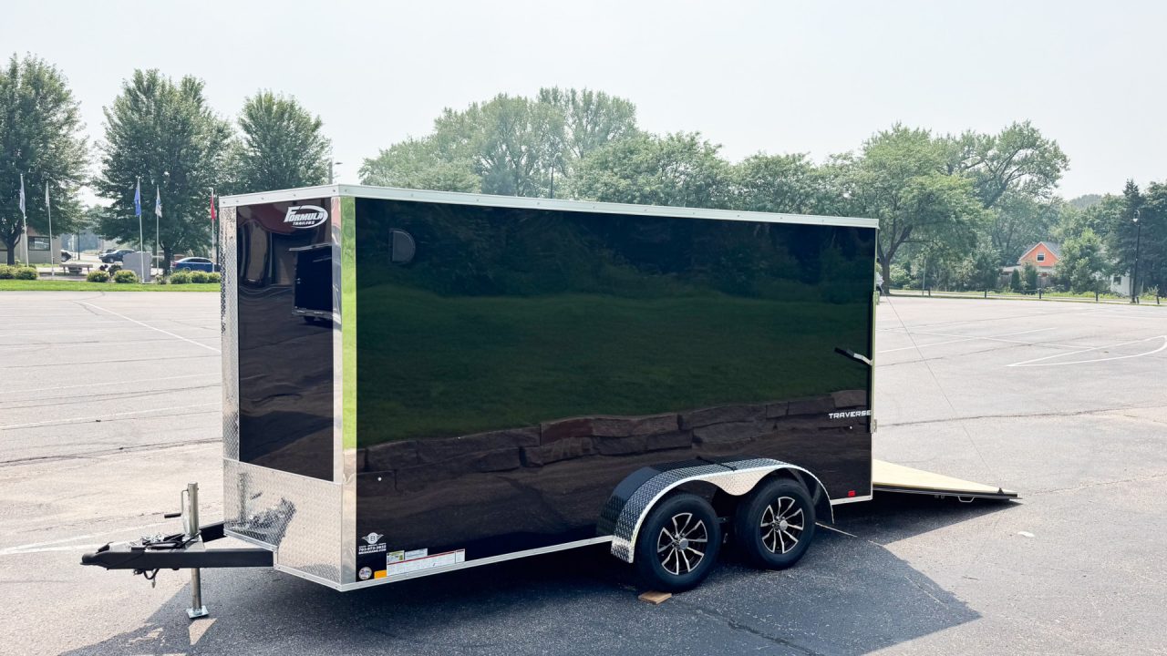 New Formula 7x14 Traverse Enclosed Trailer - Rear Ramp!