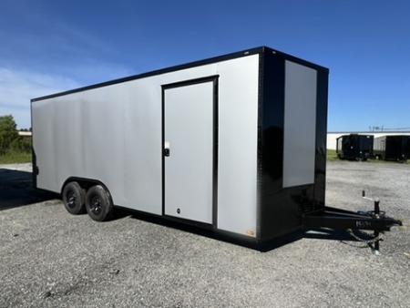 New 2026 Titanium 8.5x20 TA3 Cargo / Enclosed Trailer/Silver Frost/ Stealth Blackout