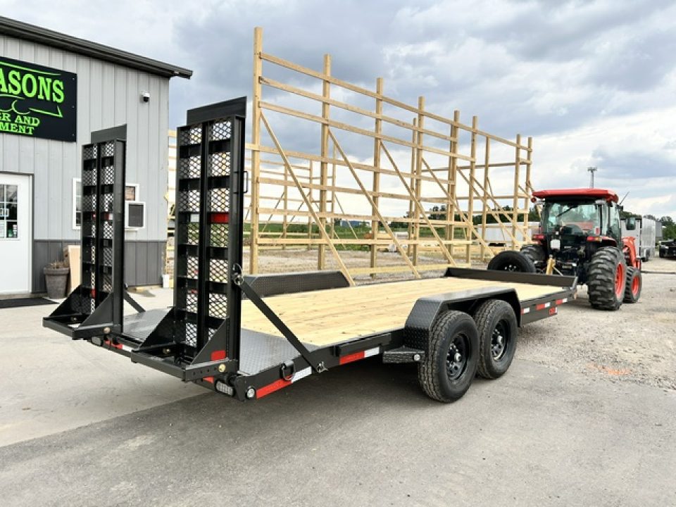 New 2027 MAXXD C6X 83"X20' 14K GVWR EQUIPMENT STANDUP RAMPS Equipment Trailer