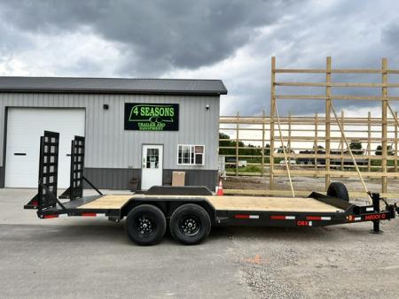 New 2027 MAXXD C6X 83"X20' 14K GVWR EQUIPMENT STANDUP RAMPS Equipment Trailer