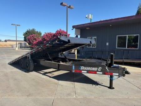 New 2026 Diamond C Trailers DET207L22X102 8.5FT X 22FT 15.5K GVW Tilt Trailer