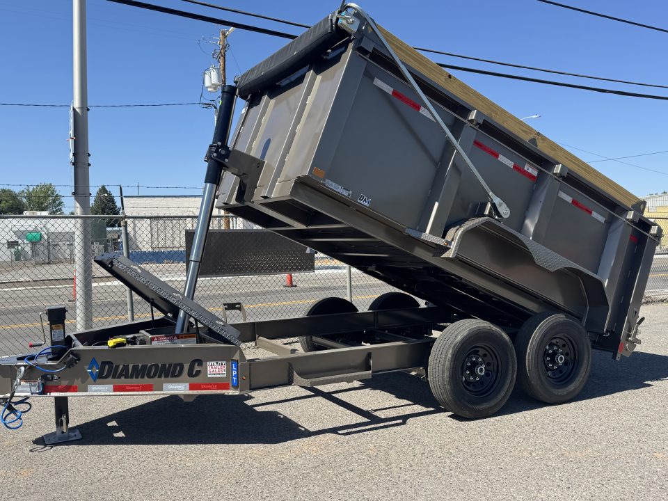 New 2026 Diamond C LPT 12' - 15.5K Telescopic Dump Trailer