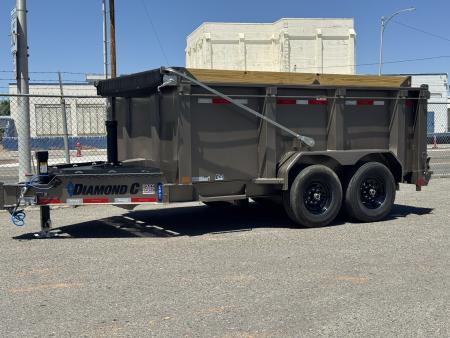 New 2026 Diamond C LPT 12' - 15.5K Telescopic Dump Trailer