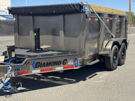 New 2026 Diamond C LPT 12' - 15.5K Telescopic Dump Trailer