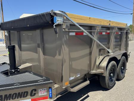 New 2026 Diamond C LPT 12' - 15.5K Telescopic Dump Trailer