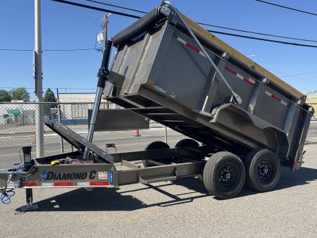 New 2026 Diamond C LPT 12' - 15.5K Telescopic Dump Trailer
