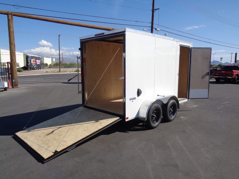 New 2026 Pace American - Out Back DLX - 6x12 V-Nose Tandem Axle 7k Cargo Trailer w/ Rear Ramp Door