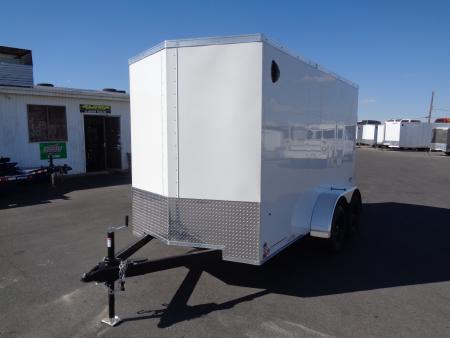 New 2026 Pace American - Out Back DLX - 6x12 V-Nose Tandem Axle 7k Cargo Trailer w/ Rear Ramp Door