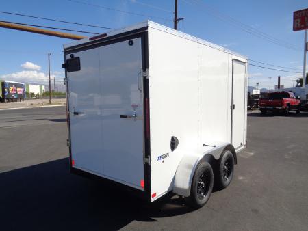 New 2026 Pace American - Out Back DLX - 6x12 V-Nose Tandem Axle 7k Cargo Trailer w/ Rear Ramp Door