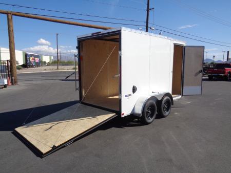 New 2026 Pace American - Out Back DLX - 6x12 V-Nose Tandem Axle 7k Cargo Trailer w/ Rear Ramp Door