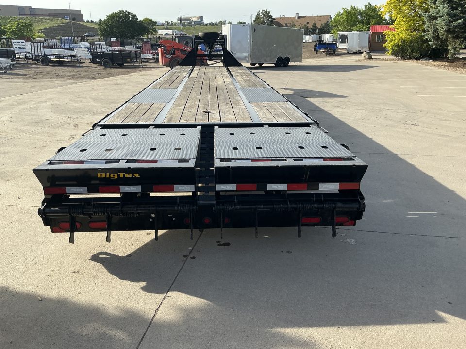 Used 2023 Big Tex 22GN-35BK+5MR Flatbed Trailer