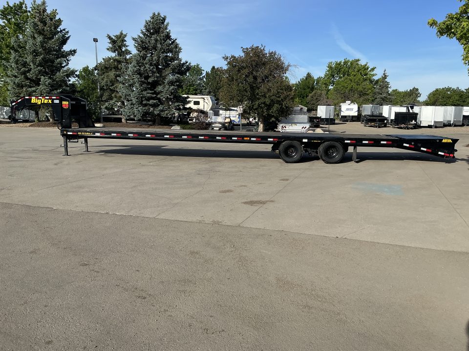 Used 2023 Big Tex 22GN-35BK+5MR Flatbed Trailer