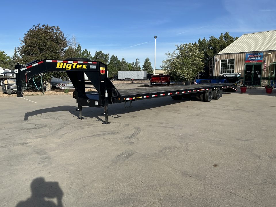Used 2023 Big Tex 22GN-35BK+5MR Flatbed Trailer
