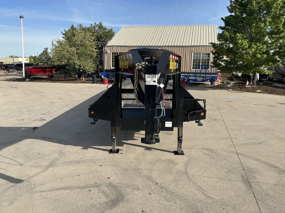 Used 2023 Big Tex 22GN-35BK+5MR Flatbed Trailer