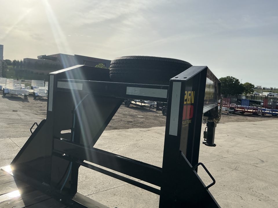 Used 2023 Big Tex 22GN-35BK+5MR Flatbed Trailer