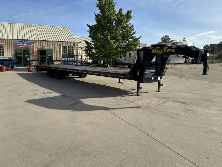 Used 2023 Big Tex 22GN-35BK+5MR Flatbed Trailer