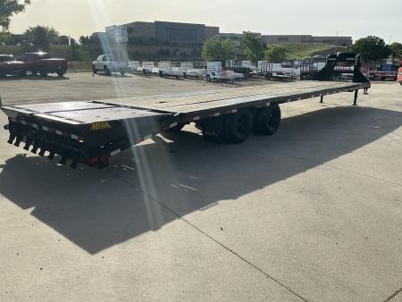 Used 2023 Big Tex 22GN-35BK+5MR Flatbed Trailer