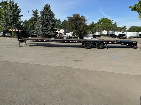 Used 2023 Big Tex 22GN-35BK+5MR Flatbed Trailer