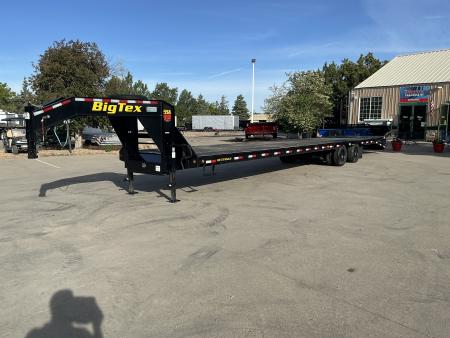 Used 2023 Big Tex 22GN-35BK+5MR Flatbed Trailer
