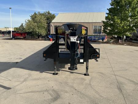Used 2023 Big Tex 22GN-35BK+5MR Flatbed Trailer