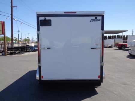 New 2026 Pace American - Out Back DLX - 7x12 V-Nose Tandem Axle 7k Cargo Trailer w/ Rear Ramp Door