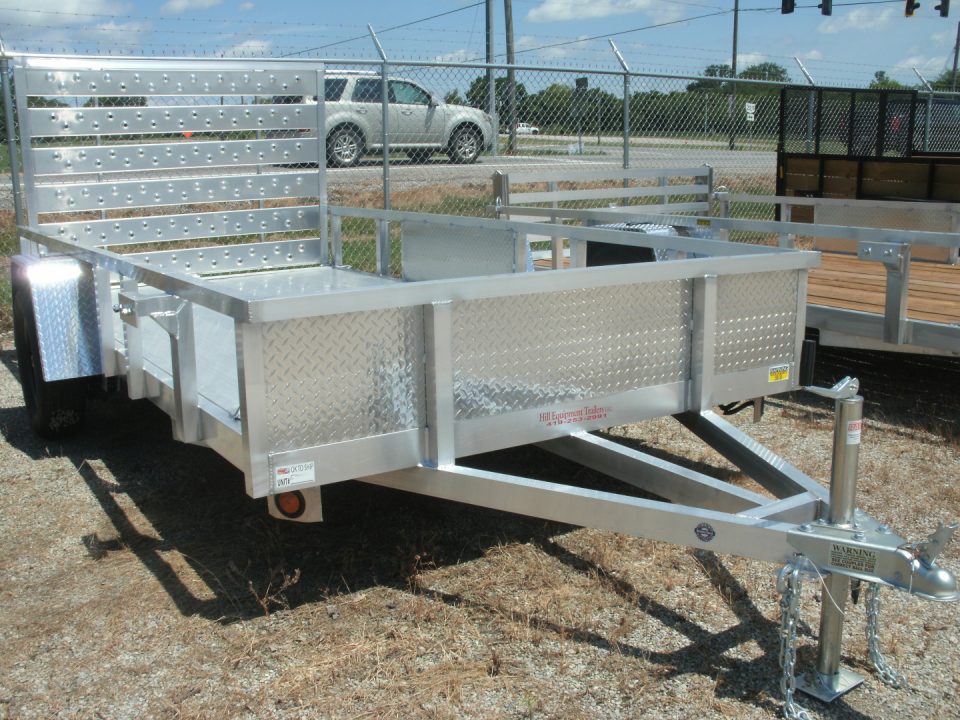 New 2027 Quality Steel and Aluminum 74" X 12' ALUM UT - ALL ALUM FLOOR Utility Trailer