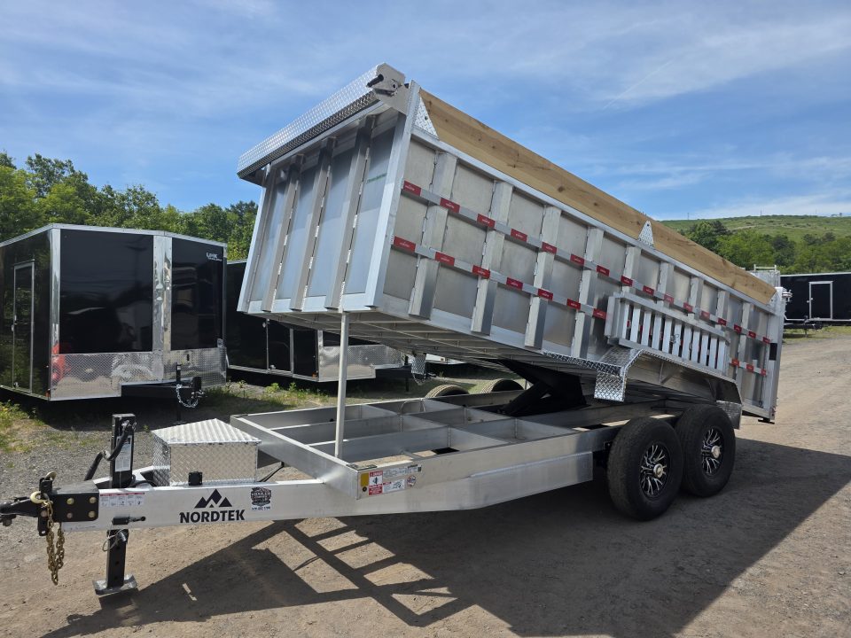 New 2026 Nordtek 82X16 14K - ALUMINUM - HIGH SIDES Dump Trailer