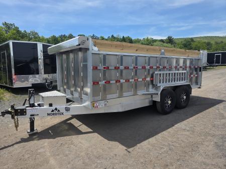 New 2026 Nordtek 82X16 14K - ALUMINUM - HIGH SIDES Dump Trailer