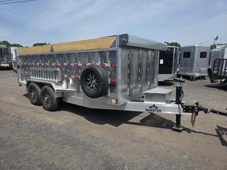 New 2026 Nordtek 82X16 14K - ALUMINUM - HIGH SIDES Dump Trailer