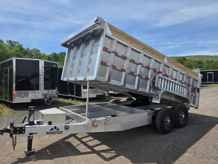 New 2026 Nordtek 82X16 14K - ALUMINUM - HIGH SIDES Dump Trailer