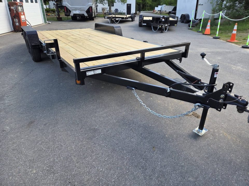 New 2027 Quality Steel and Aluminum 7x18 7000lb gvwr car hauler Utility Trailer