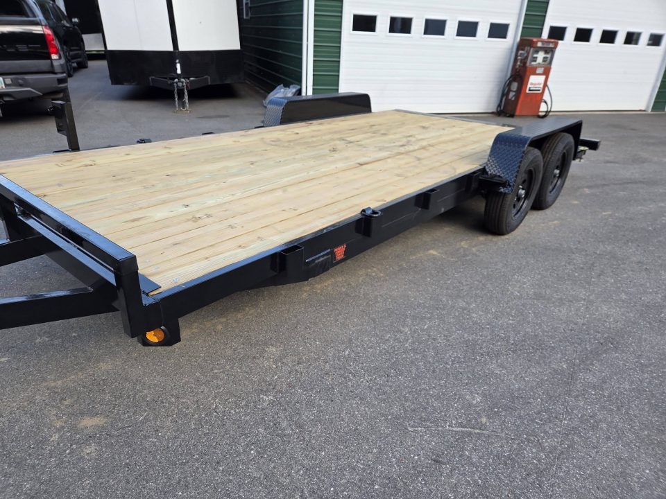 New 2027 Quality Steel and Aluminum 7x18 car trailer with removable fenders Utility Trailer