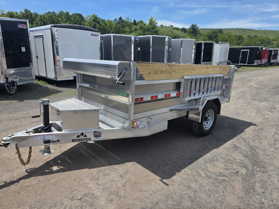 New 2026 Nordtek 5X10 5K - ALUMINUM Dump Trailer