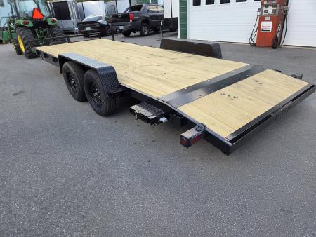 New 2027 Quality Steel and Aluminum 7x20 7000lb gvwr car hauler removable fenders Utility Trailer