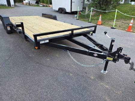 New 2027 Quality Steel and Aluminum 7x20 7000lb gvwr car hauler removable fenders Utility Trailer