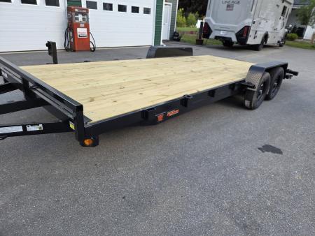 New 2027 Quality Steel and Aluminum 7x20 7000lb gvwr car hauler with removable fenders Utility Trailer