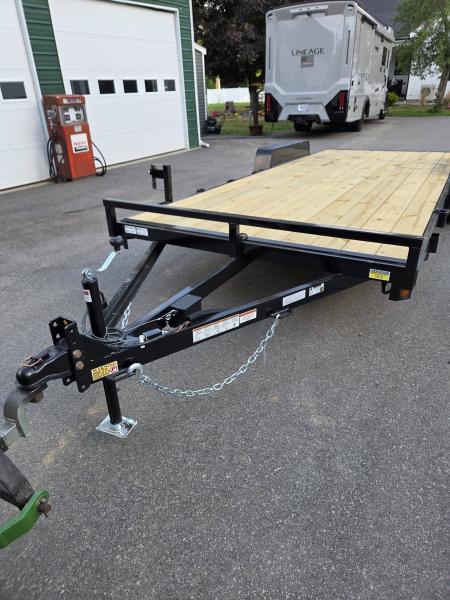New 2027 Quality Steel and Aluminum 7x20 7000lb gvwr car hauler with removable fenders Utility Trailer