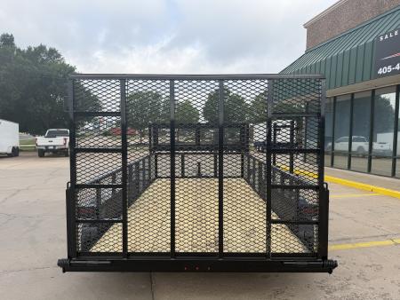 New #144370 2026 MP CUSTOMS 14 X 83 TANDEM AXLE PIPE TOP 7K LANDSCAPE TRAILER W/ 2' SIDES