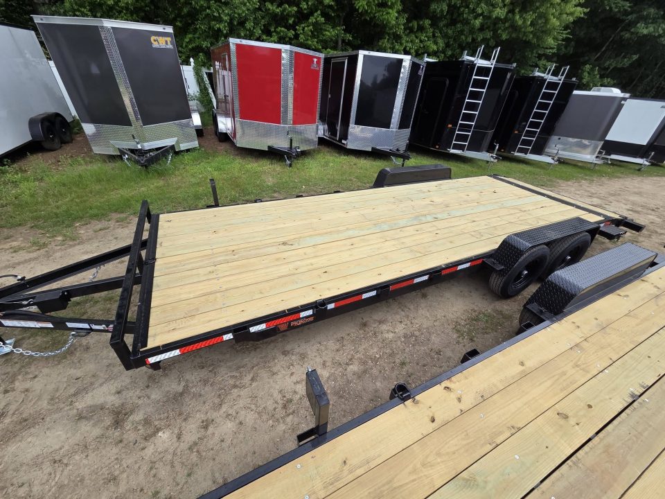 New 2027 Quality Steel and Aluminum 7x22 9990lb gvwr car hauler with removable fenders Utility Trailer