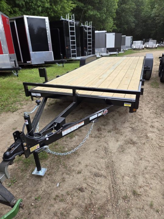 New 2027 Quality Steel and Aluminum 7x22 9990lb gvwr car hauler with removable fenders Utility Trailer