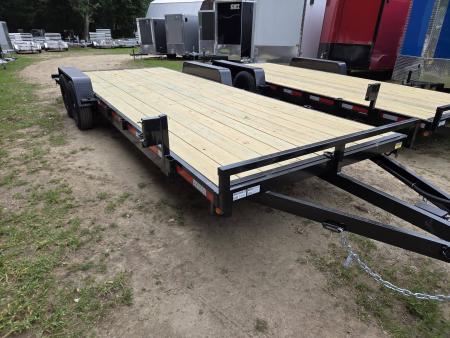 New 2027 Quality Steel and Aluminum 7x22 9990lb gvwr car hauler with removable fenders Utility Trailer