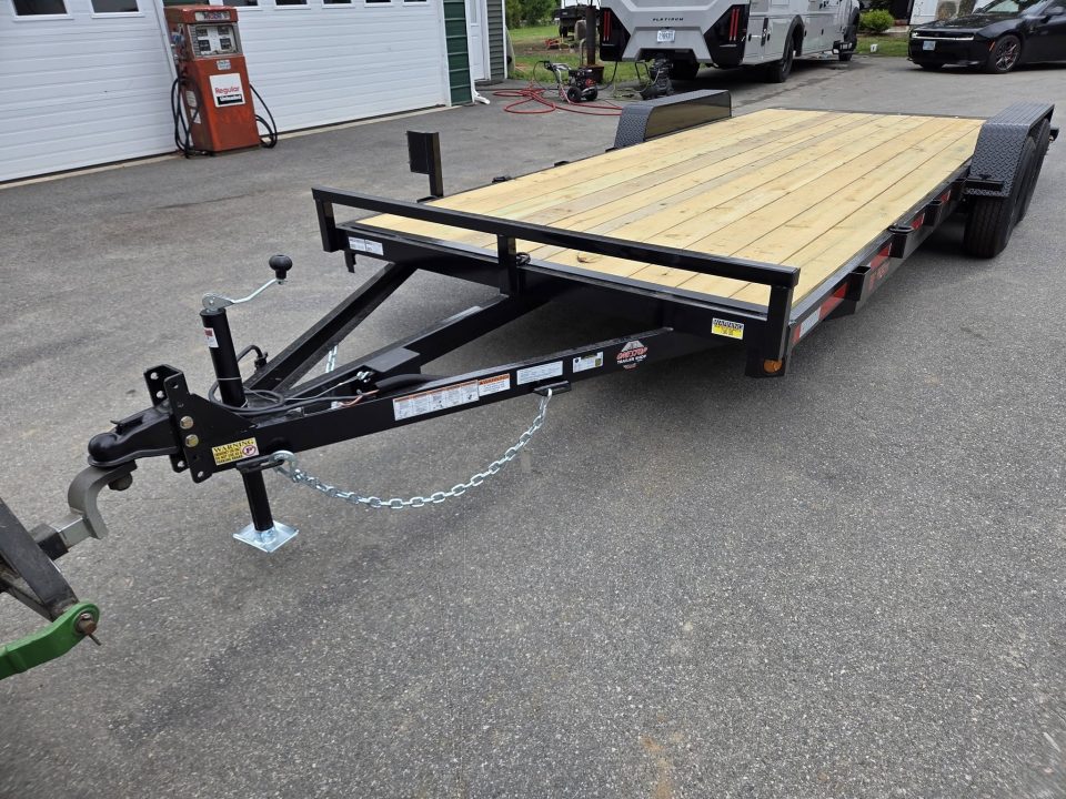 New 2027 Quality Steel and Aluminum 7x20 9990lb cr hauler with removable fender Utility Trailer