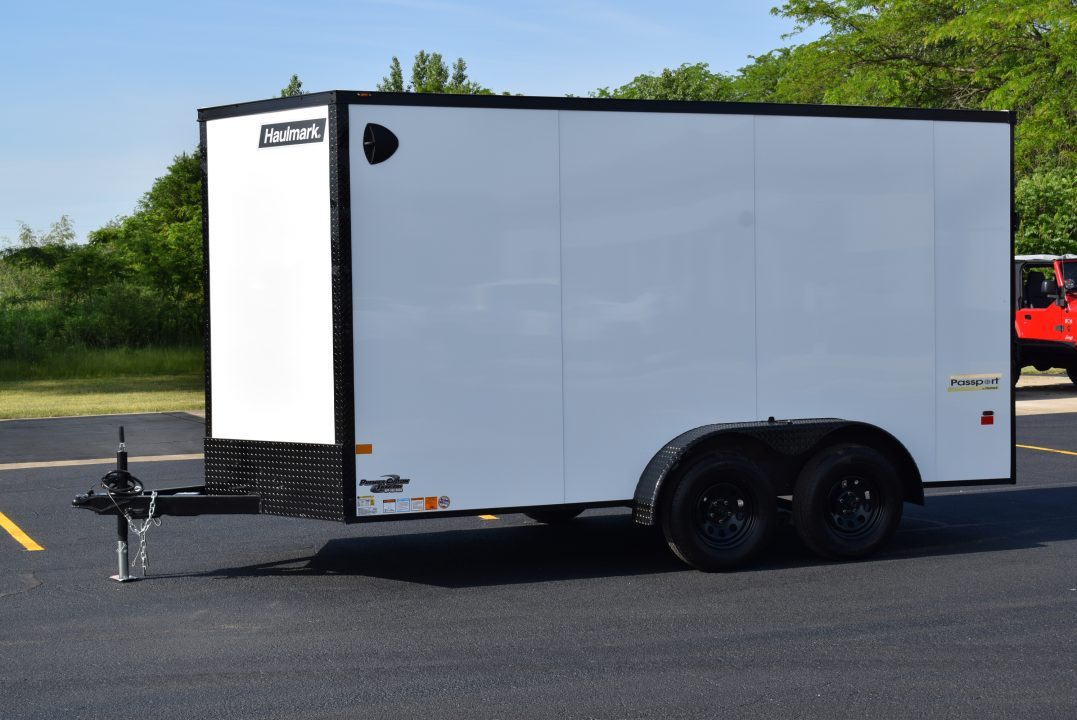 New 2026 Haulmark Passport Deluxe 7x14 Cargo / Enclosed Trailer Phantom Trim Package