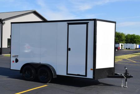 New 2026 Haulmark Passport Deluxe 7x14 Cargo / Enclosed Trailer Phantom Trim Package