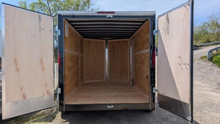 New 2027 Homesteader 7x12 Tandem Intrepid V-Nose Cargo Trailer w/ Barn Doors